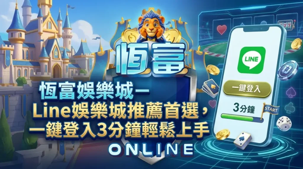 恆富娛樂城－Line娛樂城推薦首選，一鍵登入3分鐘輕鬆上手